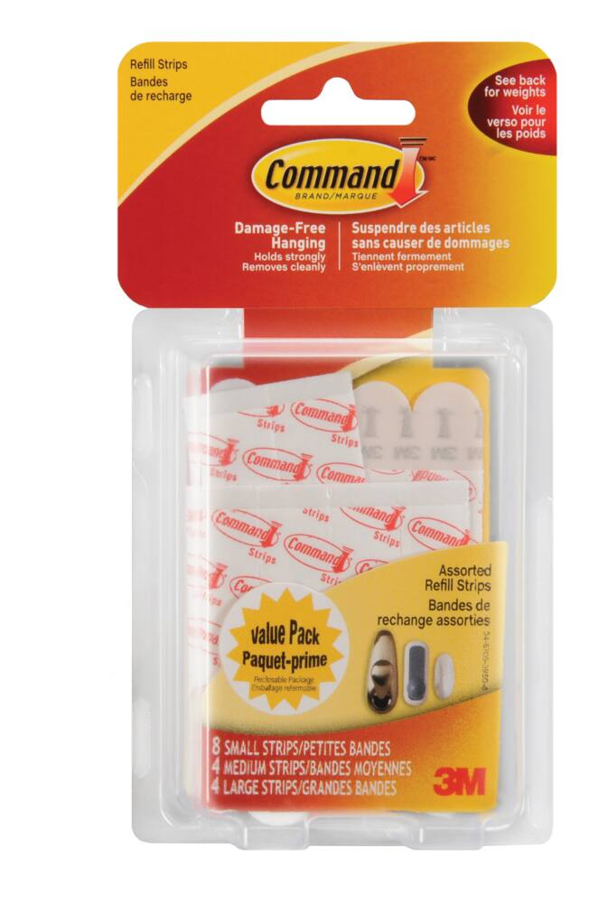 Command Removable Hook With Replacement Strips, Damage Free Hanging, Reusable