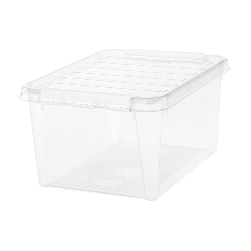 BoÎte de rangement en plastique transparent 31L