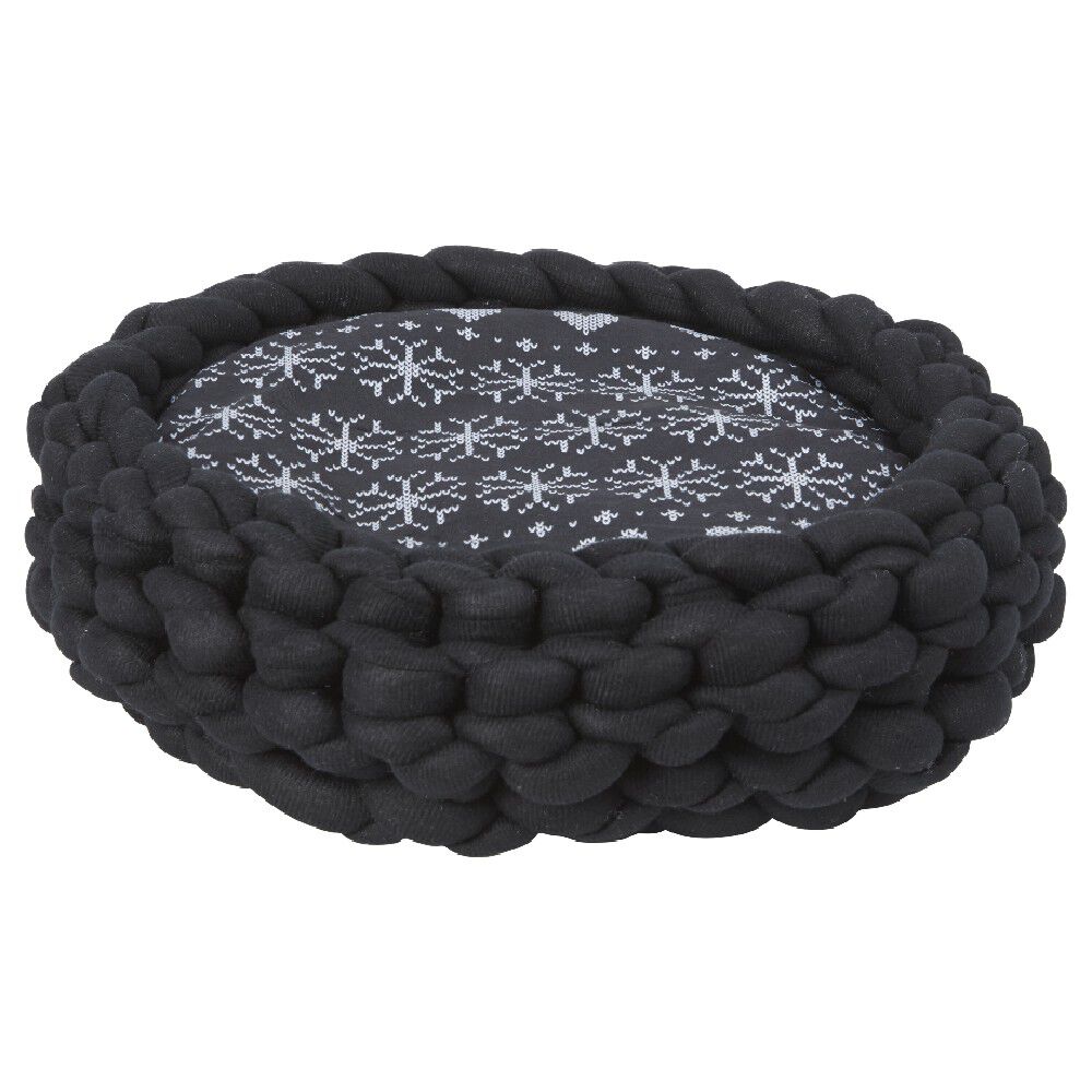 Panier de couchage avec galette noir