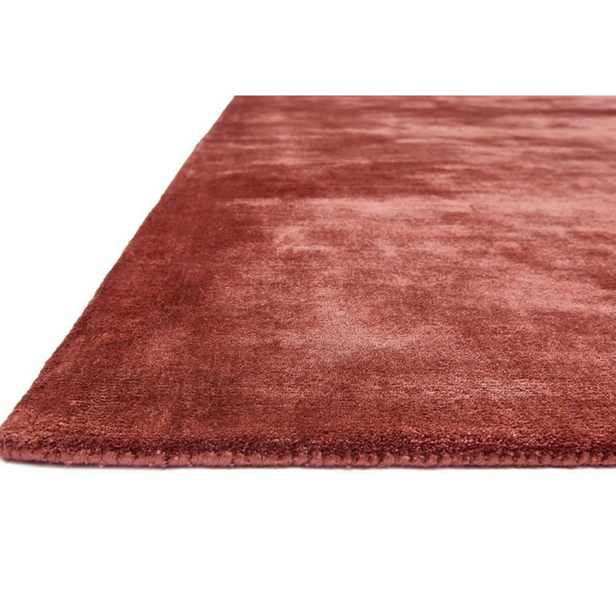 TITANE - Tapis luxe designer en Viscose Rouge cachemire 120x170 cm