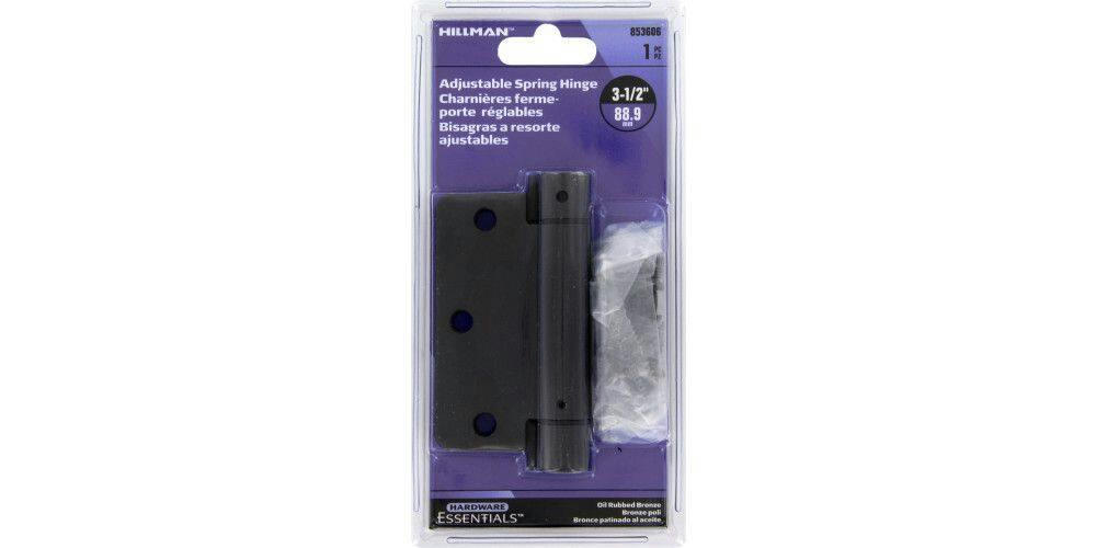 Hillman 1/4-in Round Spring Hinge, Mounting Hardware Included, Oil Rubbed Bronze Finish, 3-1/2-in