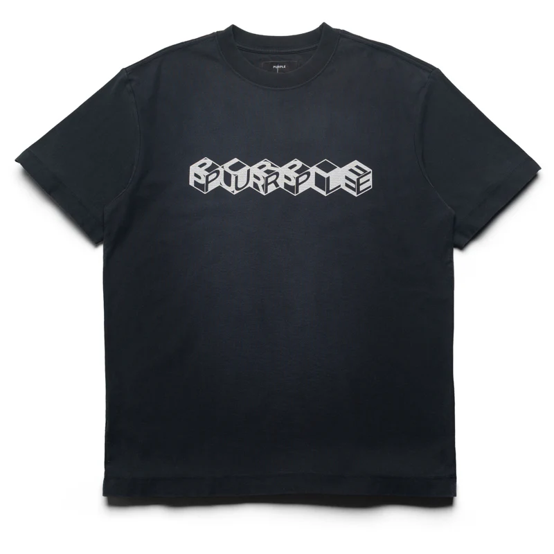Purple Brand Cube Tee - Black