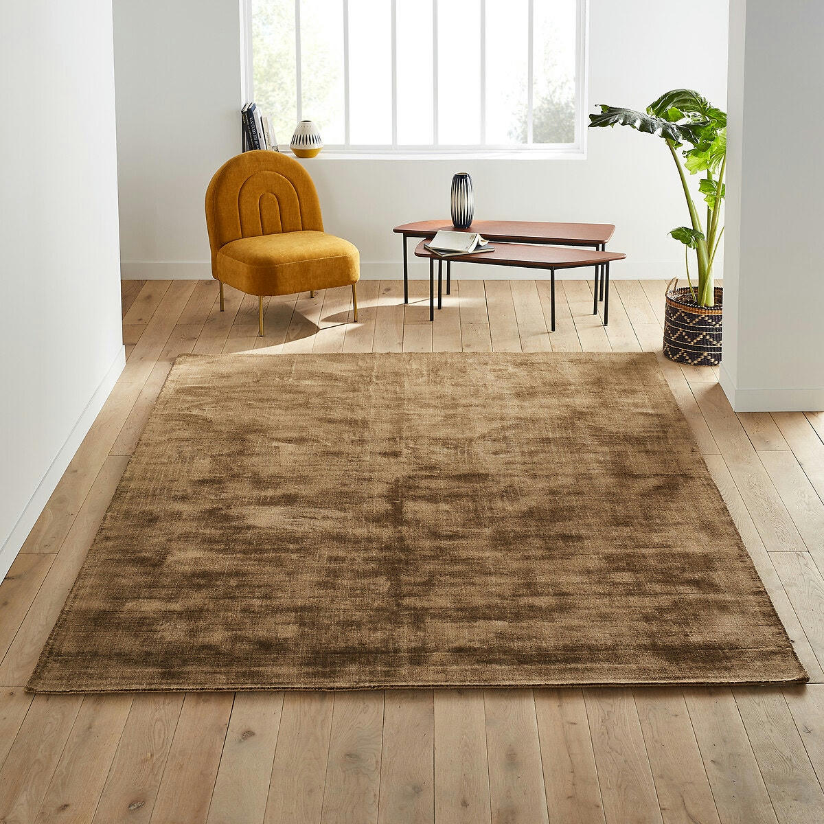 Tapis XXL 100% Tencel™ aspect vieilli, Izri