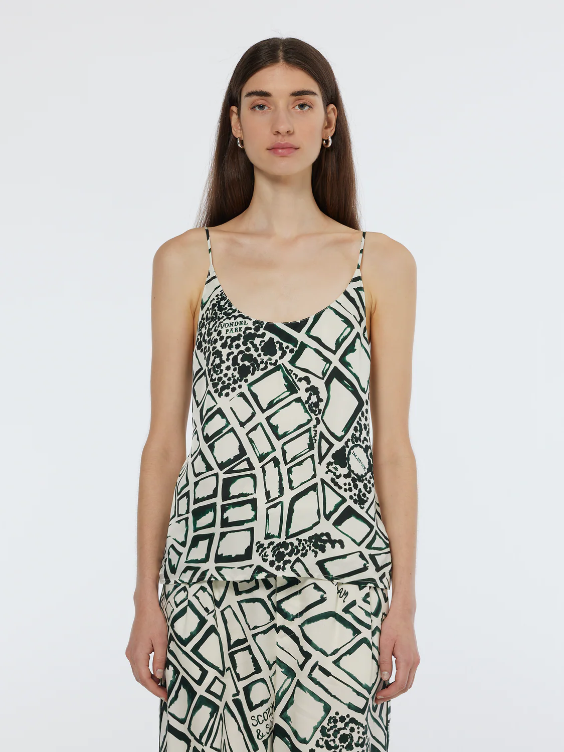 Amsterdam City Jersey Woven Tank Top