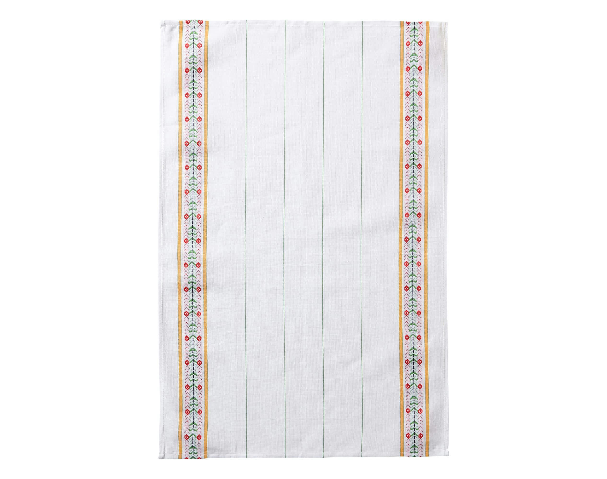 ANTAN - Lot de 3 torchons beige en lin 50x80