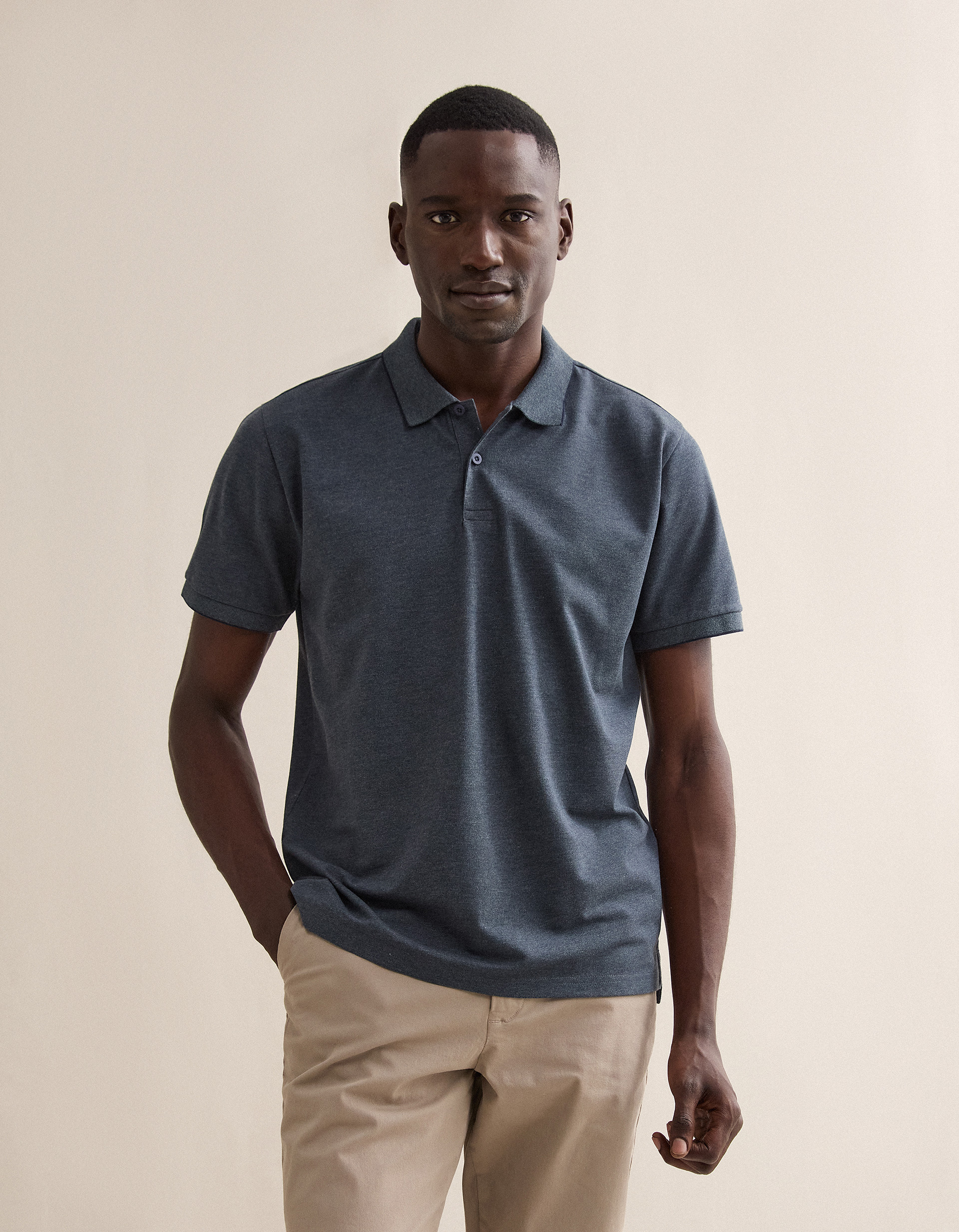 Polo, Homem, Azul Escuro
