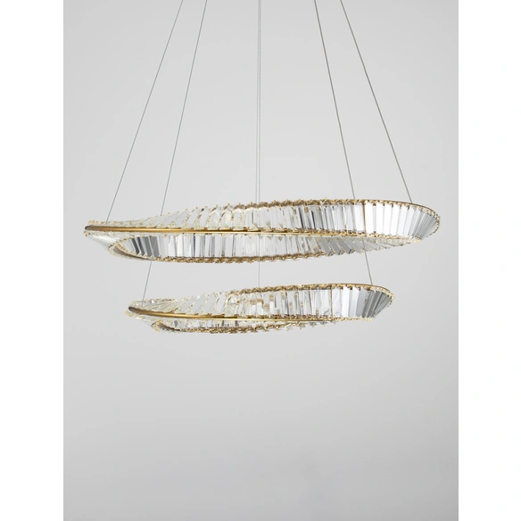 Pendelleuchte »Aurela«, LED, 72 W, Höhe: 150 cm, goldfarben