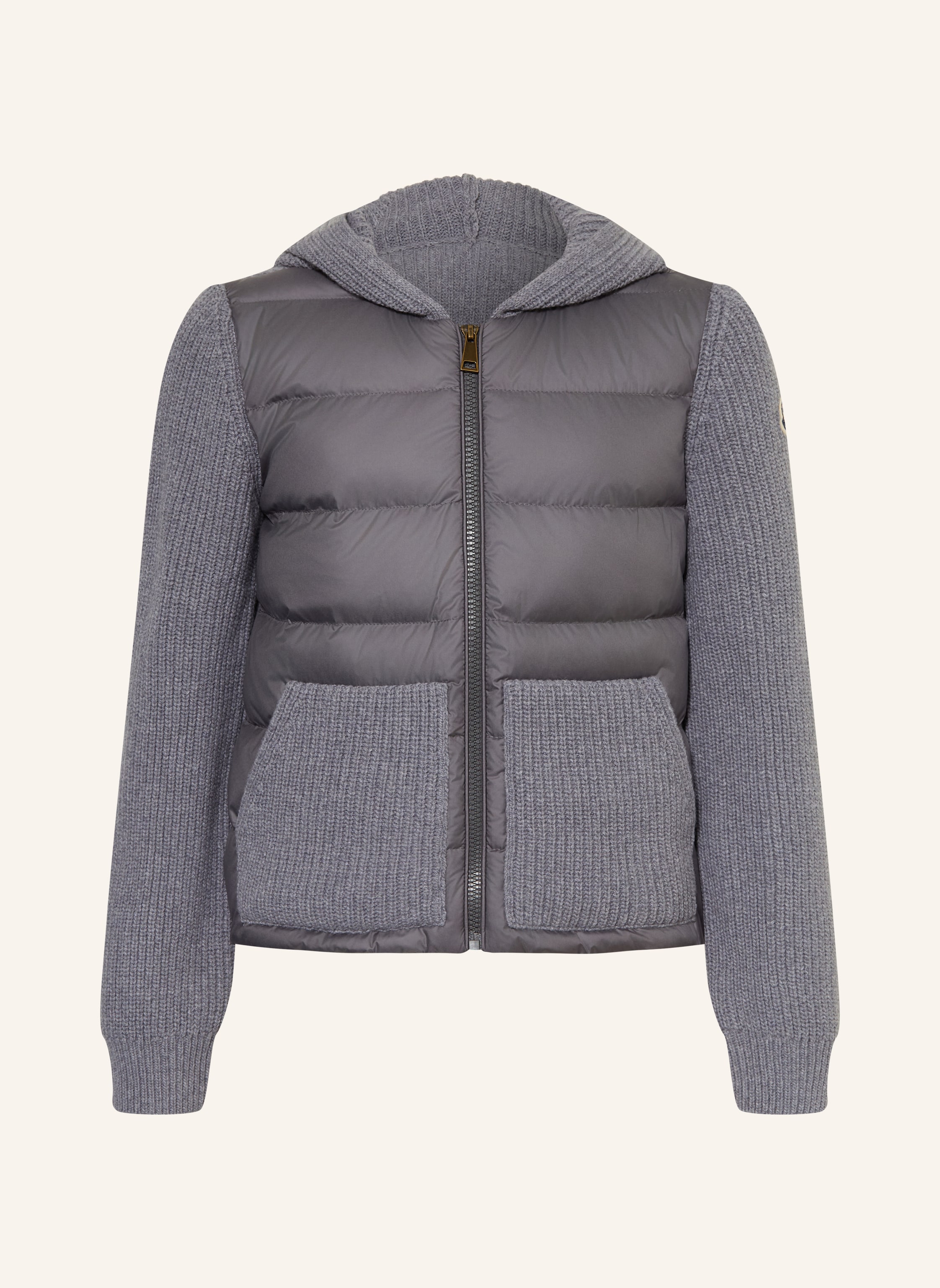 MONCLER enfant Daunenjacke im Materialmix