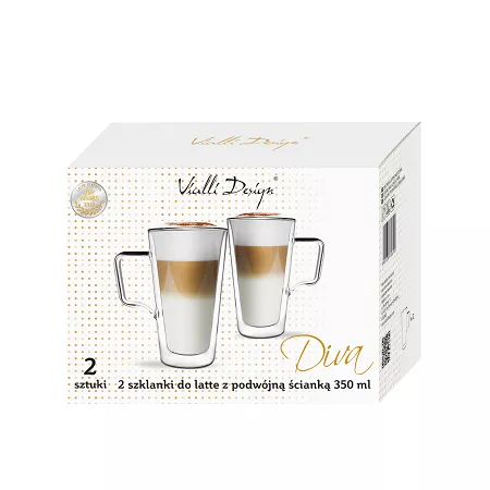 Kpl. szklanek termicznych z podwójną ścianką 350 ml (2 szt.) Vialli Design - Diva 6490