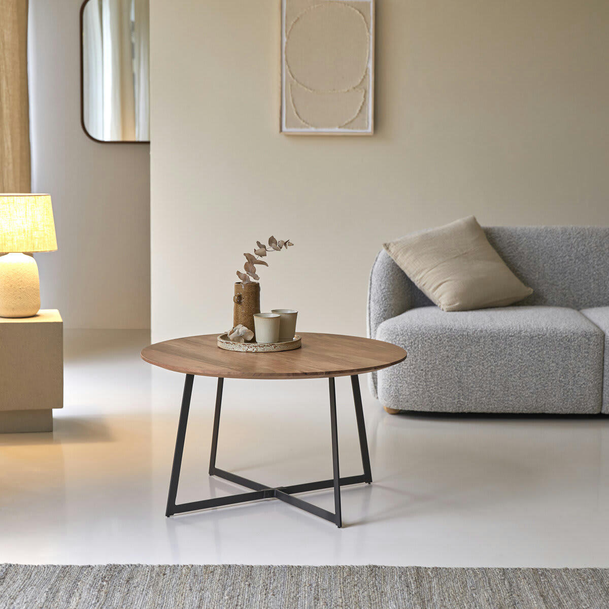 TEMIS - Table basse en acacia massif