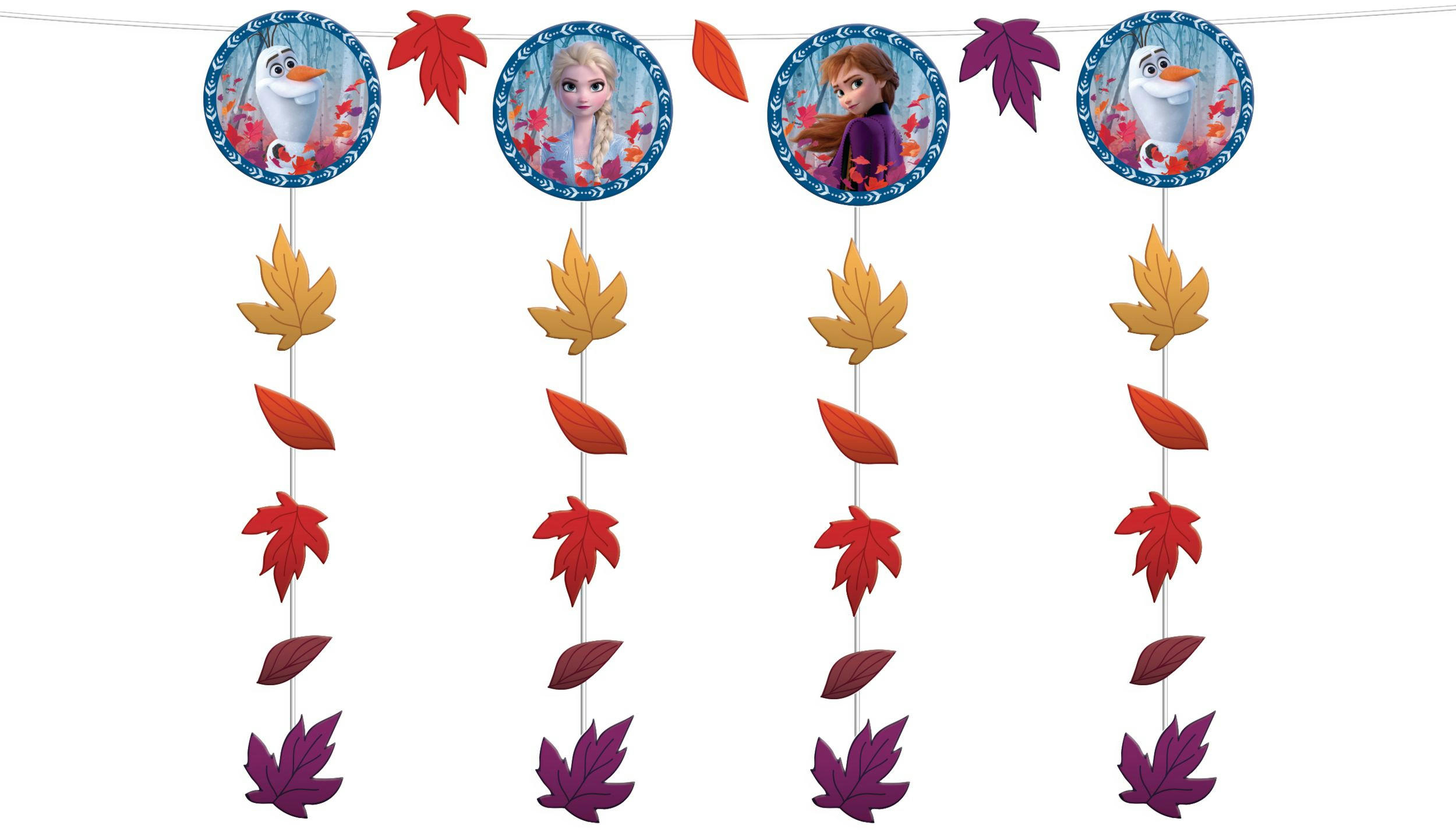 Disney Frozen 2 Garland Kit Birthday Decoration, 8-pk