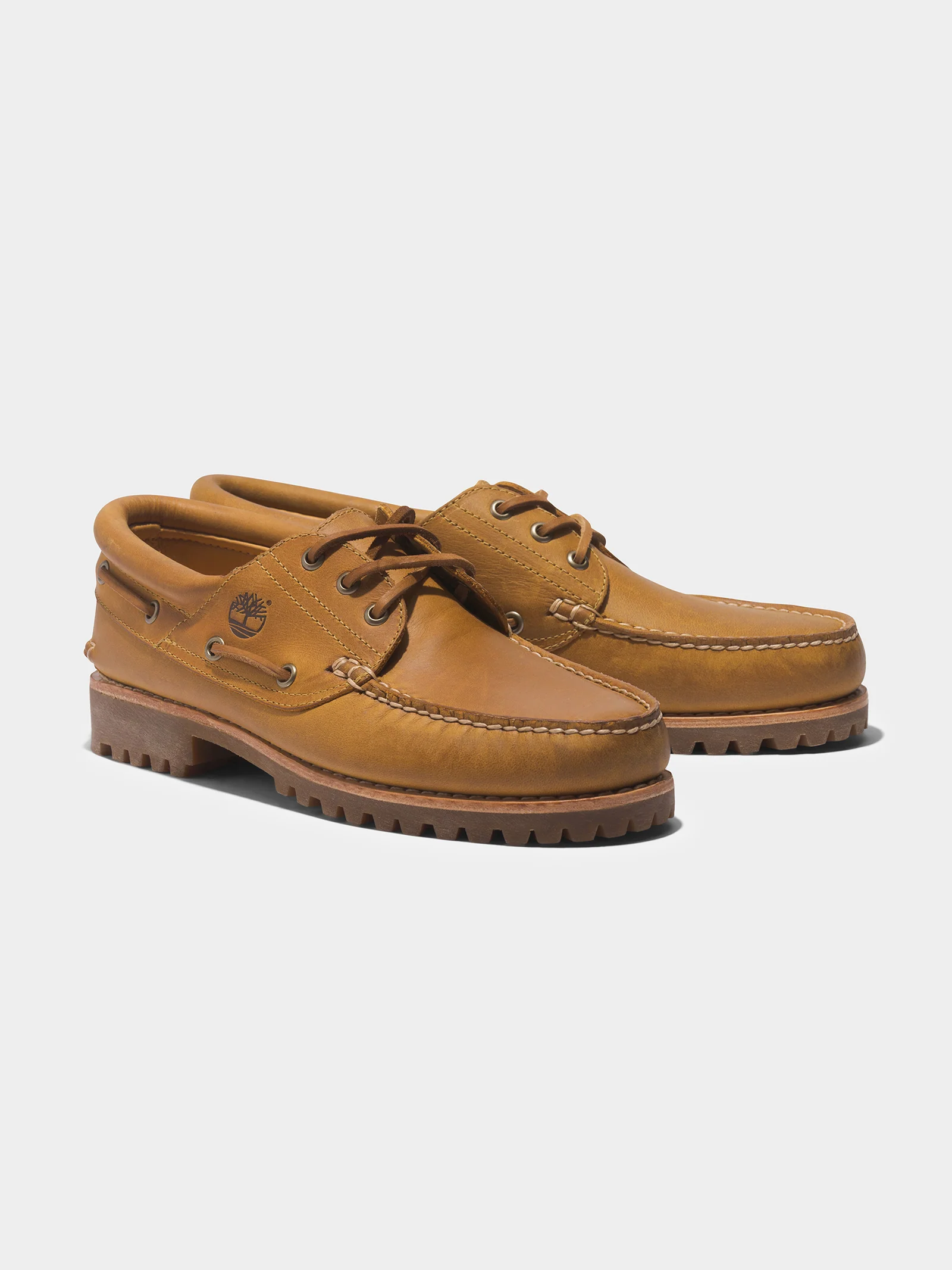 Mens 3 Eye Classic Lug Handsewn Boat Shoes