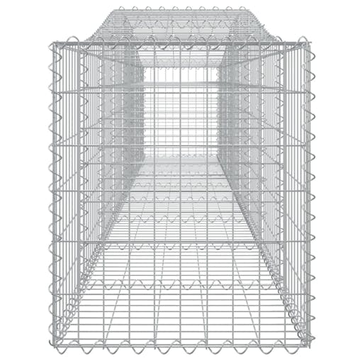 NNEVL Arched Gabion Basket 400x50x60/80 cm Galvanised Iron