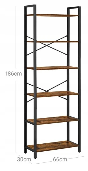 Regał metalowy biurowy szafka półka witryna loft