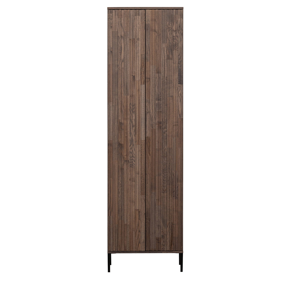 WOOOD New Gravure Hoge Opbergkast B 60 cm - Essen - Espresso