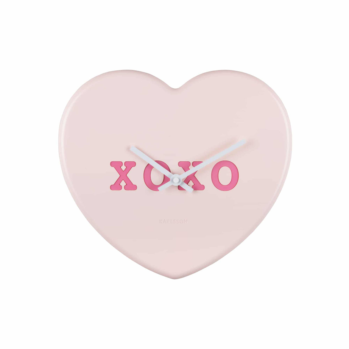 Karlsson wandklok Heart Candy - roze - 30x6.2x27cm
