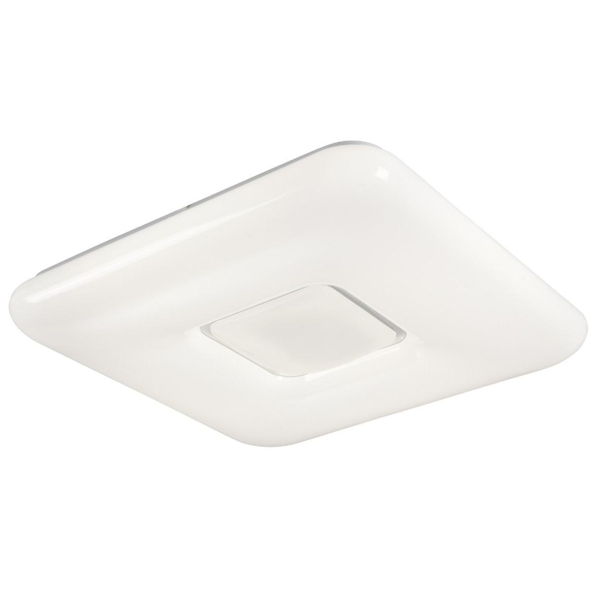 Plafon LYRAz pilotem kwadratowy biały LED 1x72W 44cm 4320lm IP20 Polux
