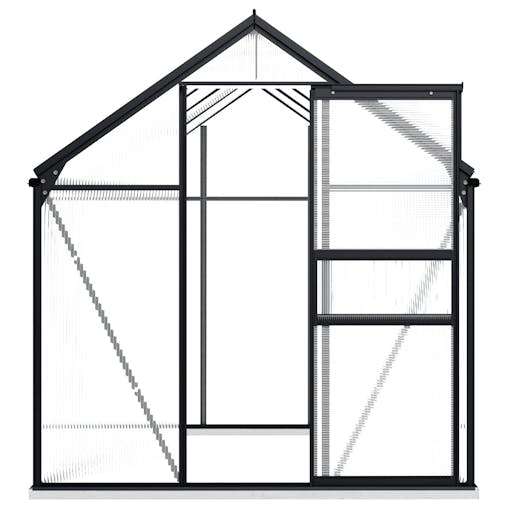 NNEVL Greenhouse with Base Frame Anthracite Aluminium 4.75 m&sup2;