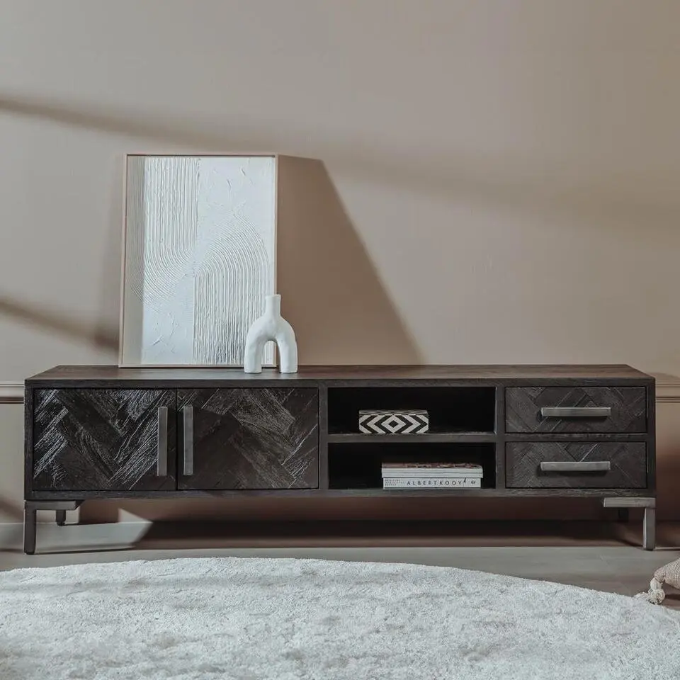 Tower Living - Ziano tv-meubel - 185 cm - zwart