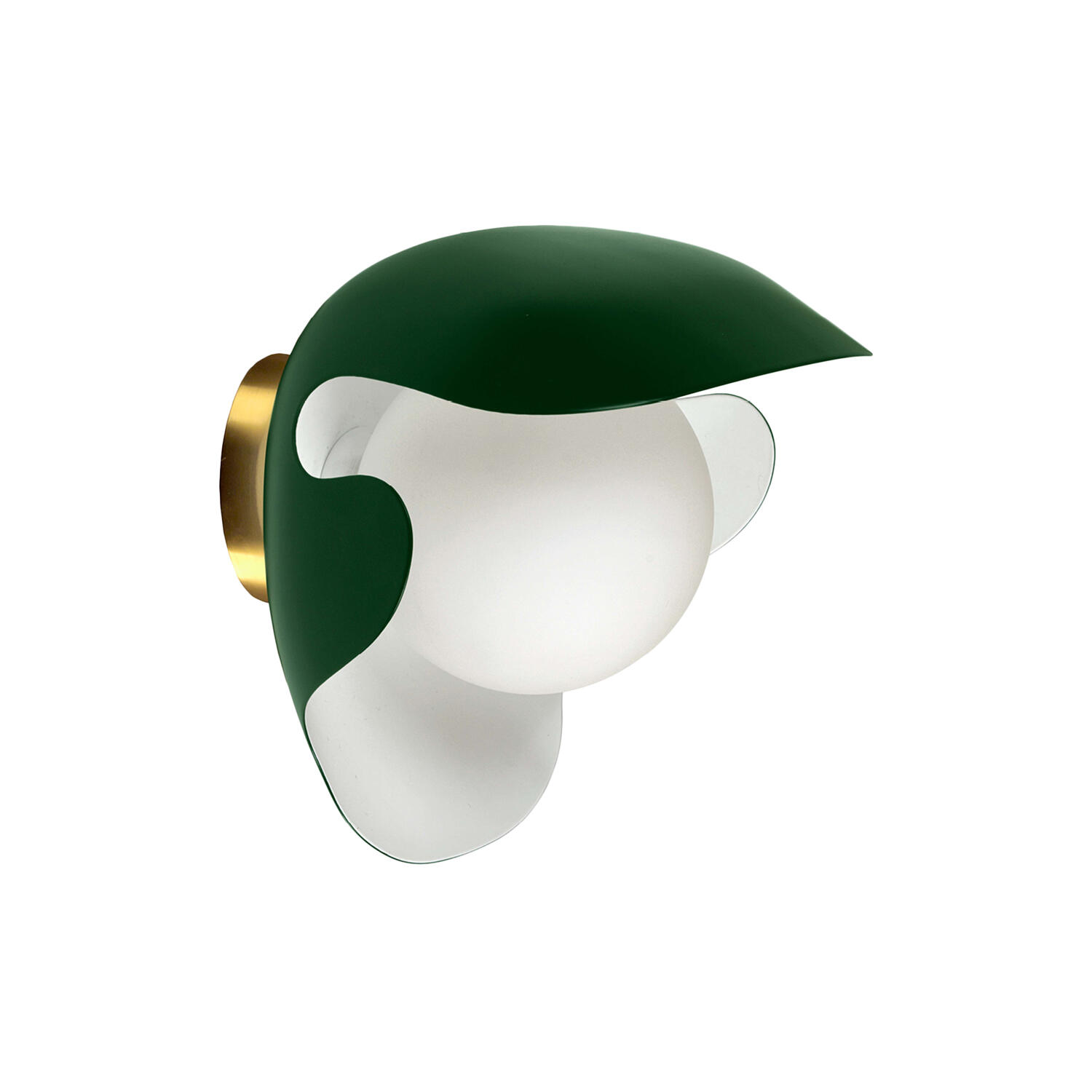 PS38 v&aelig;glampe, green/brass