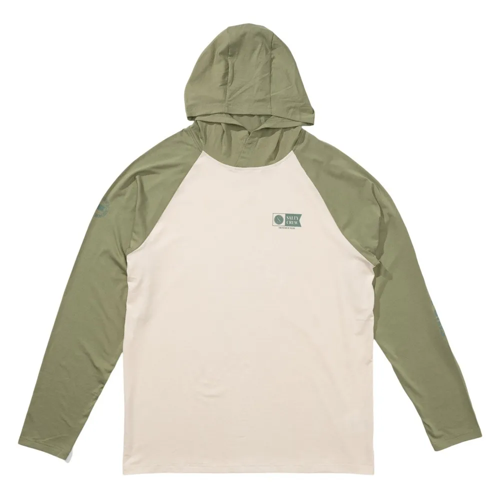 Salty Crew Mariner hood tech long sleeve rash guard