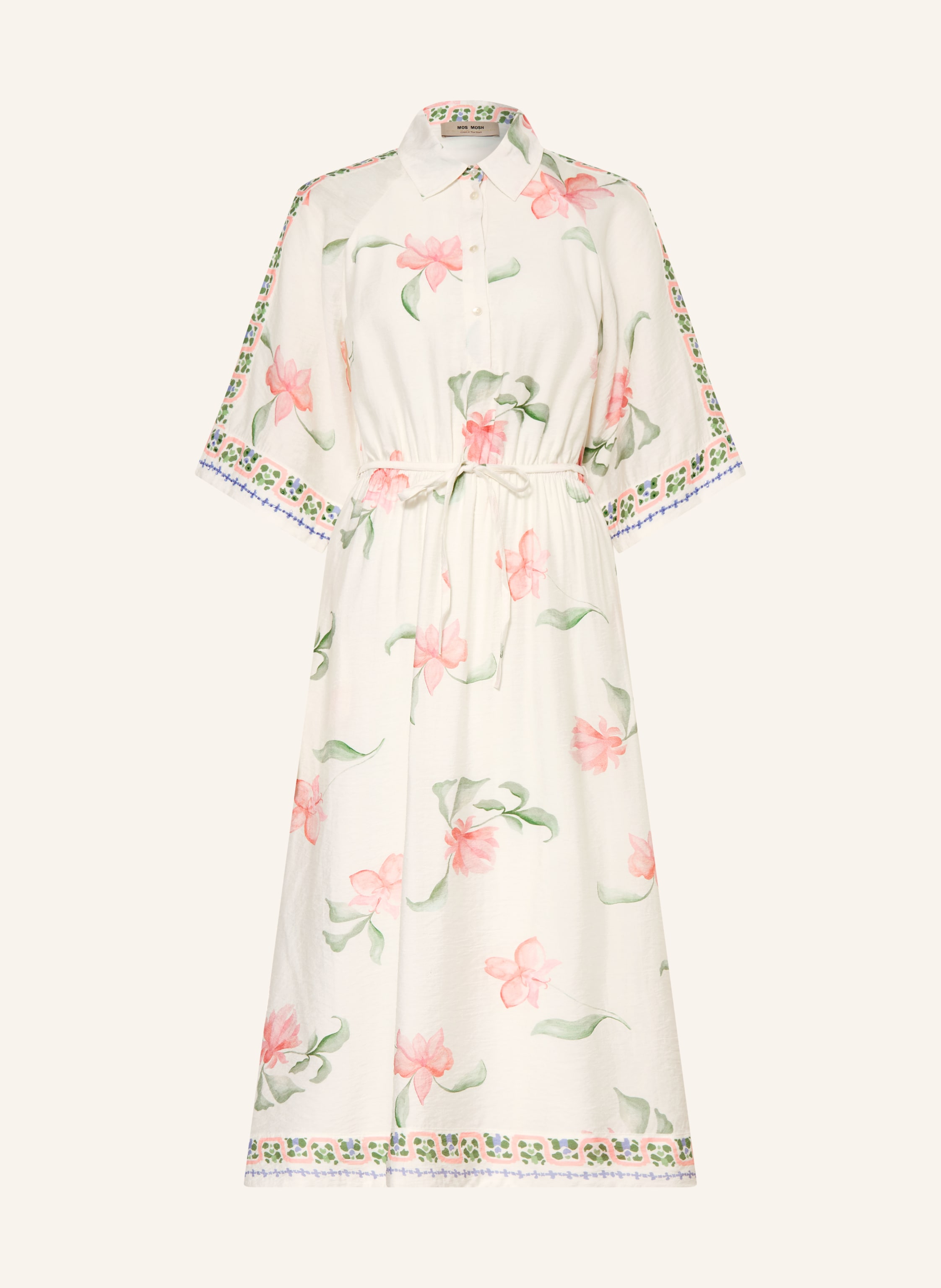 MOS MOSH Kleid MMBUNNO mit Schmuckperlen und 3/4-Arm