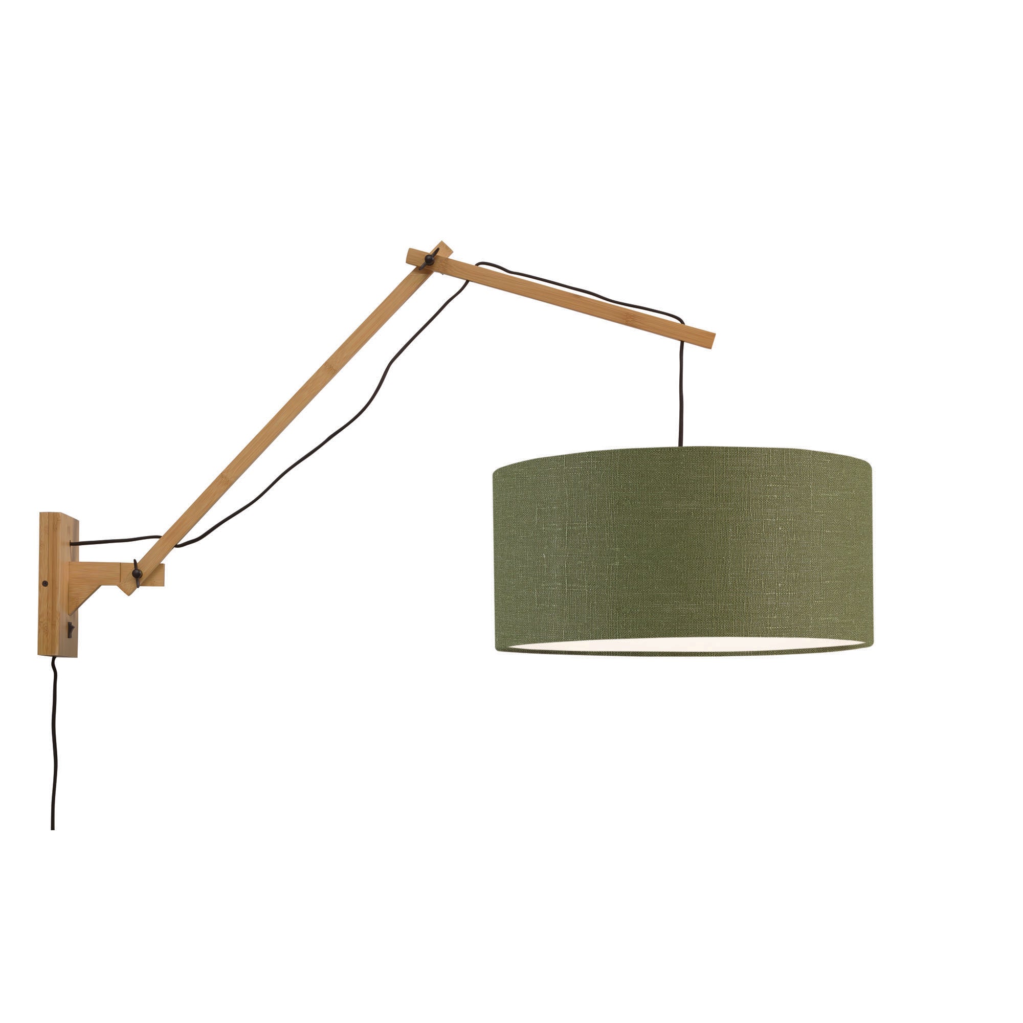 GOOD&MOJO wandlamp Andes - bruin - Ø47cm