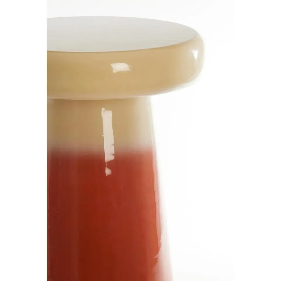 Bijzettafel Sakiz - Donker oranje - 40.5x40.5x51cm