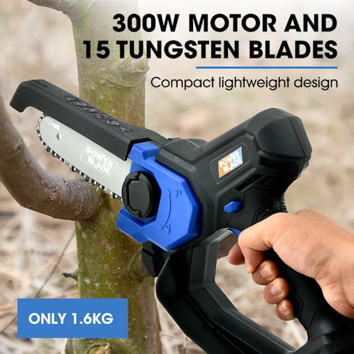 NNEMB SW7 20V Cordless Convertible Mini Chainsaw Pole Saw Kit, Telescopic Electric Tree Pruner with Lithium Battery & Fast Charger