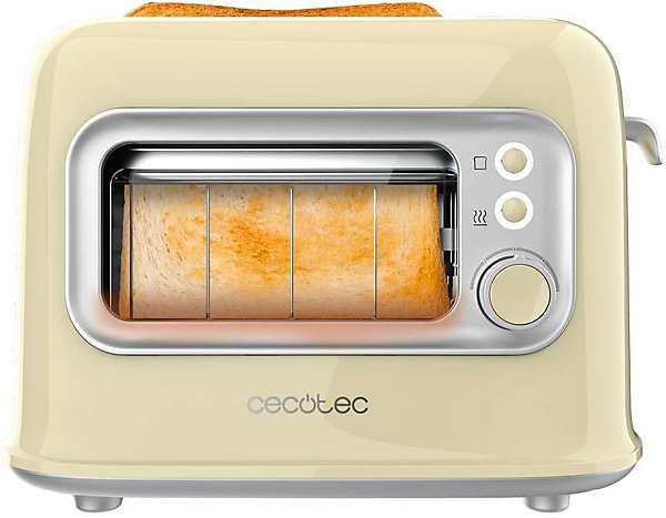 Grille-pain Rétro Jaune 2 Fentes 700W