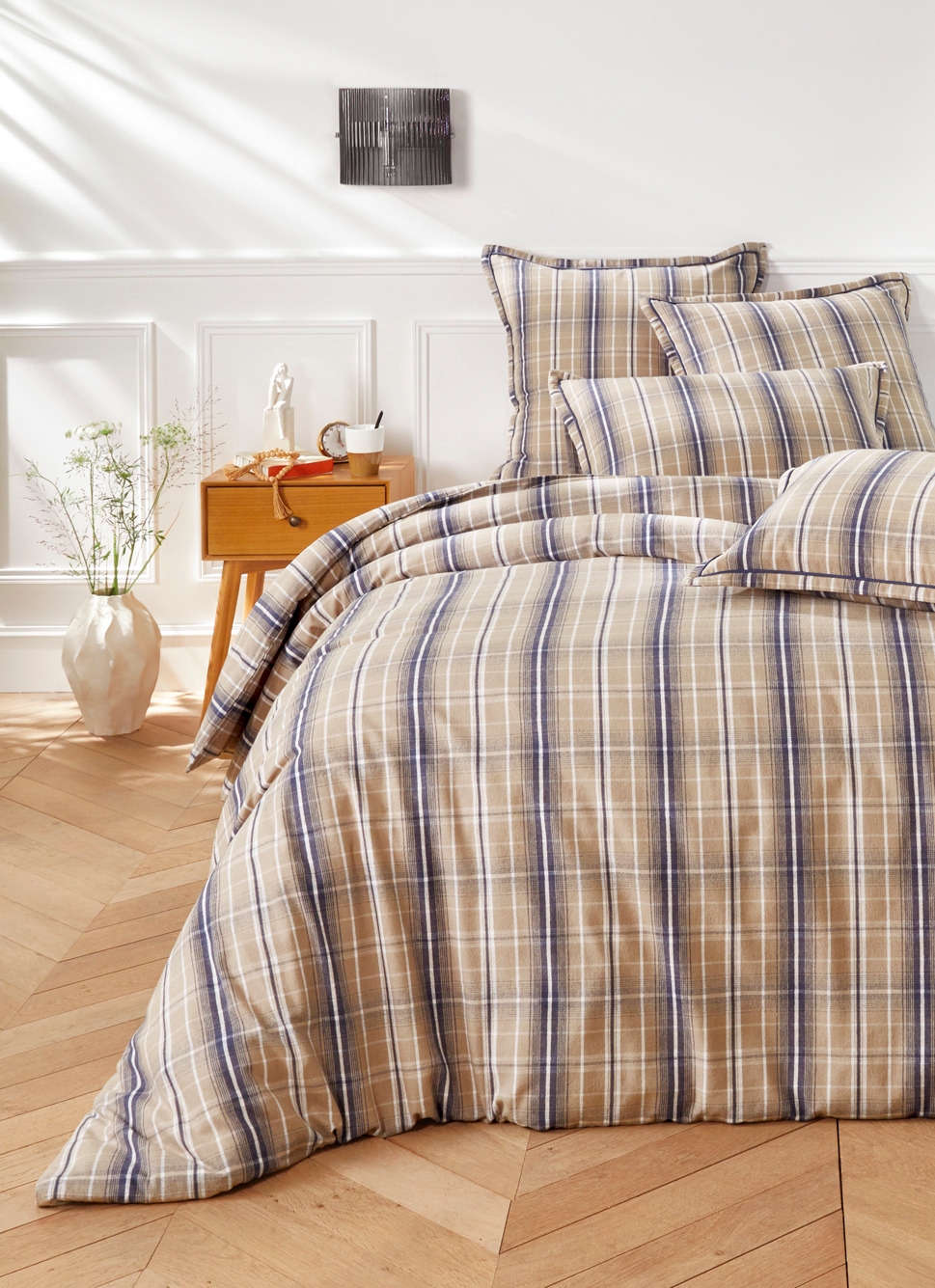 HOUSSE DE COUETTE EN FLANELLE CARIBOUBLEU