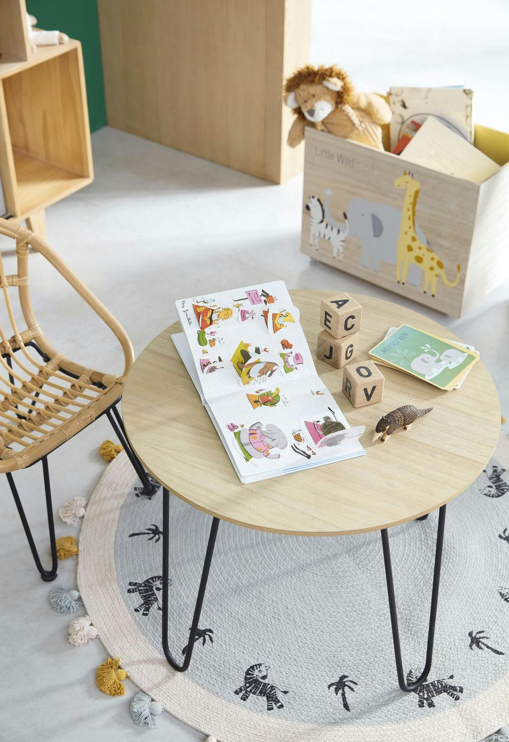 MINI JUNGLE - Cartes étapes 12 premiers mois bébé en papier imprimé