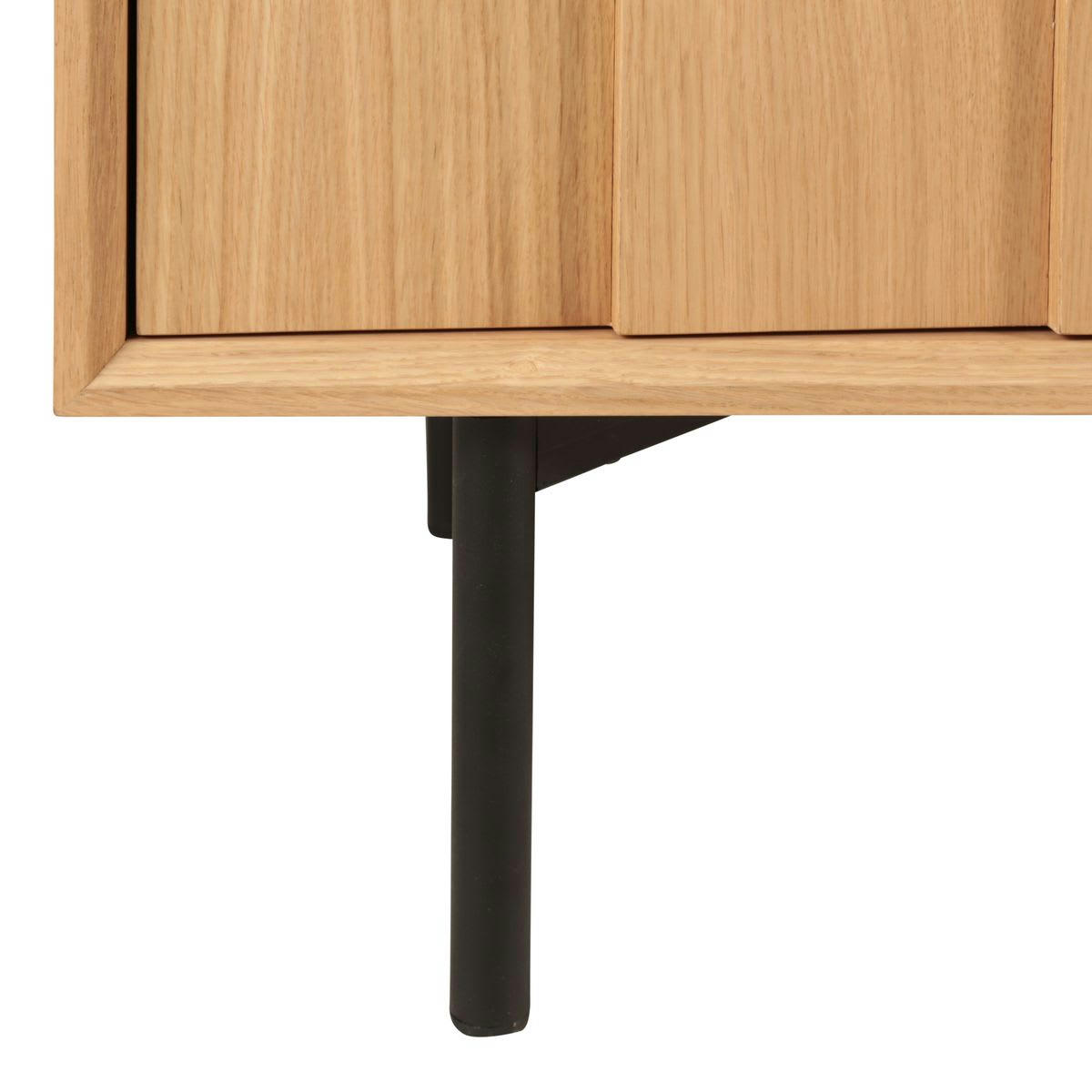 HYMA - Meuble haut chêne naturel 2 portes 2 niches