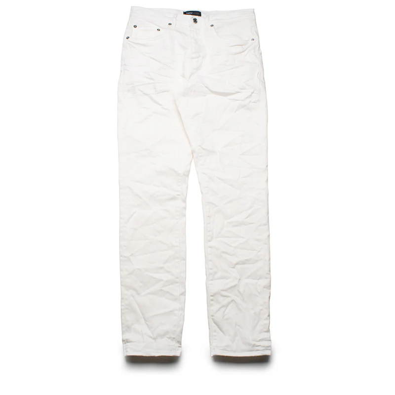 Purple Brand Mid Rise Slim Straight Leg Supernova Straight Jean - White