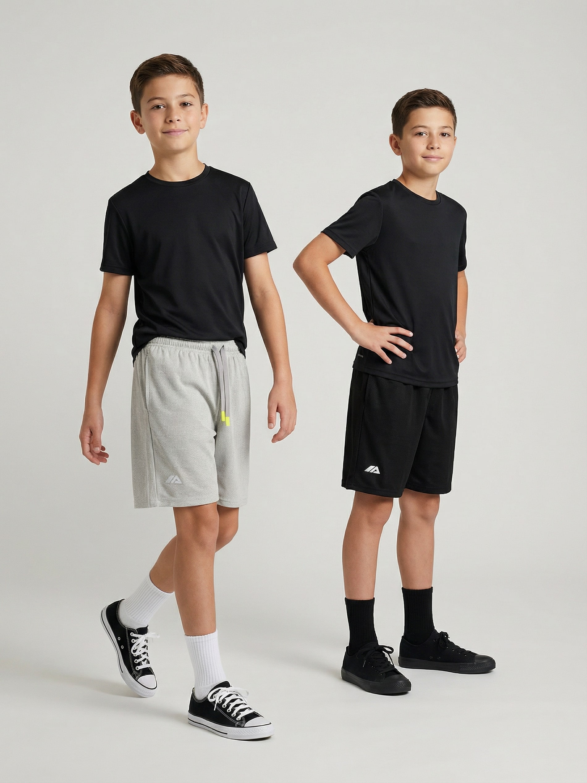 Szorty sportowe z odblaskowym nadrukiem Active 2 pack