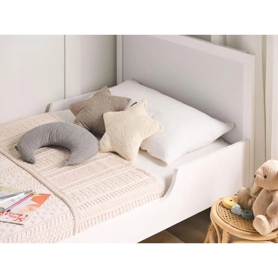 LUNA - Set van 3 sierkussens - Gebroken wit/Grijs/Taupe - Corduroy