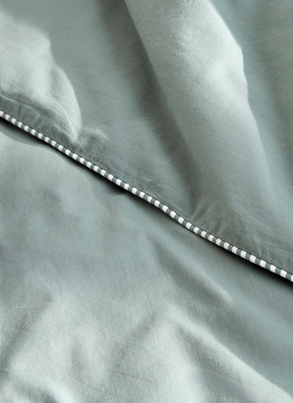 HOUSSE DE COUETTE ENFANT EN COTON LAVÉ VERT