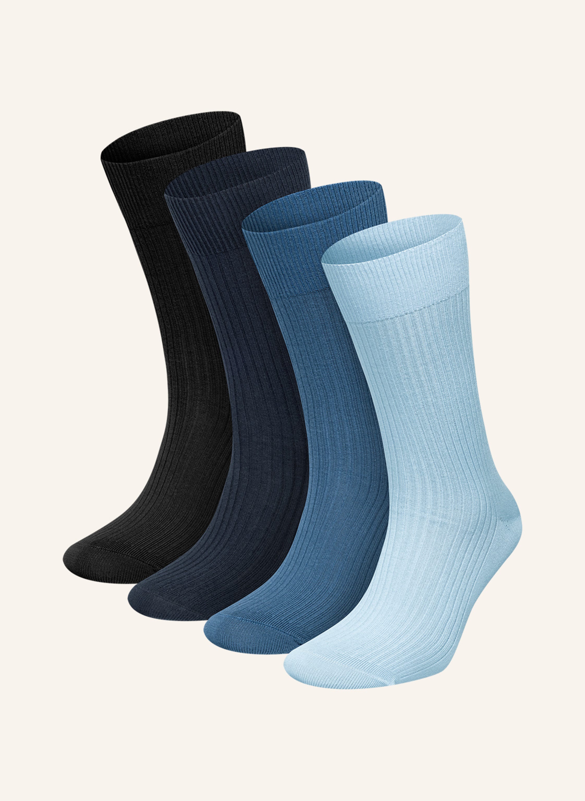 DillySocks 4er-Pack Socken PREMIUM RIBBED COLLECTION