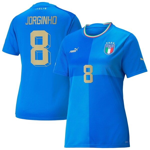Jorginho Italy National Team Puma Women's 2022/23 Home Replica Player Jersey - Blue