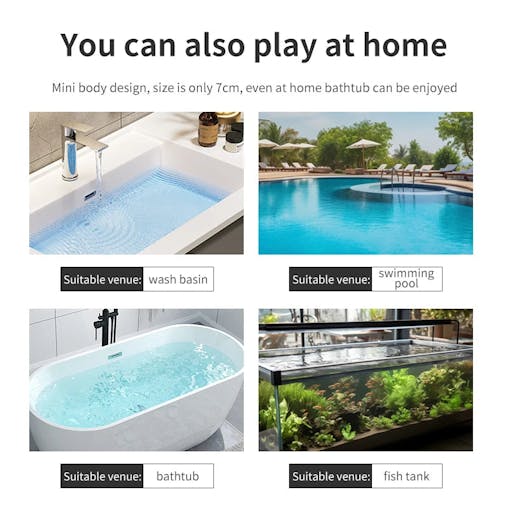 NNEOBA Mini RC Speedboat LED Remote Control Boat for Pool Fun