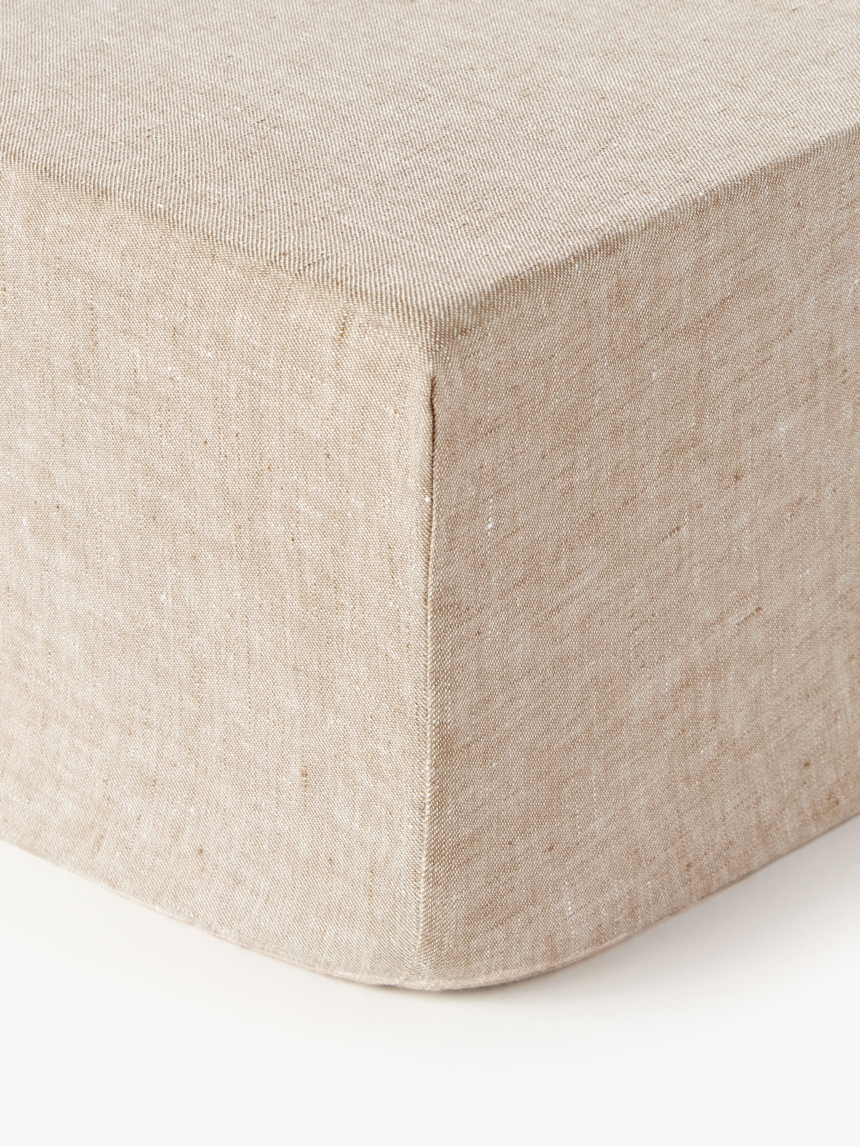 Leinen-Boxspring-Spannbettlaken Linna