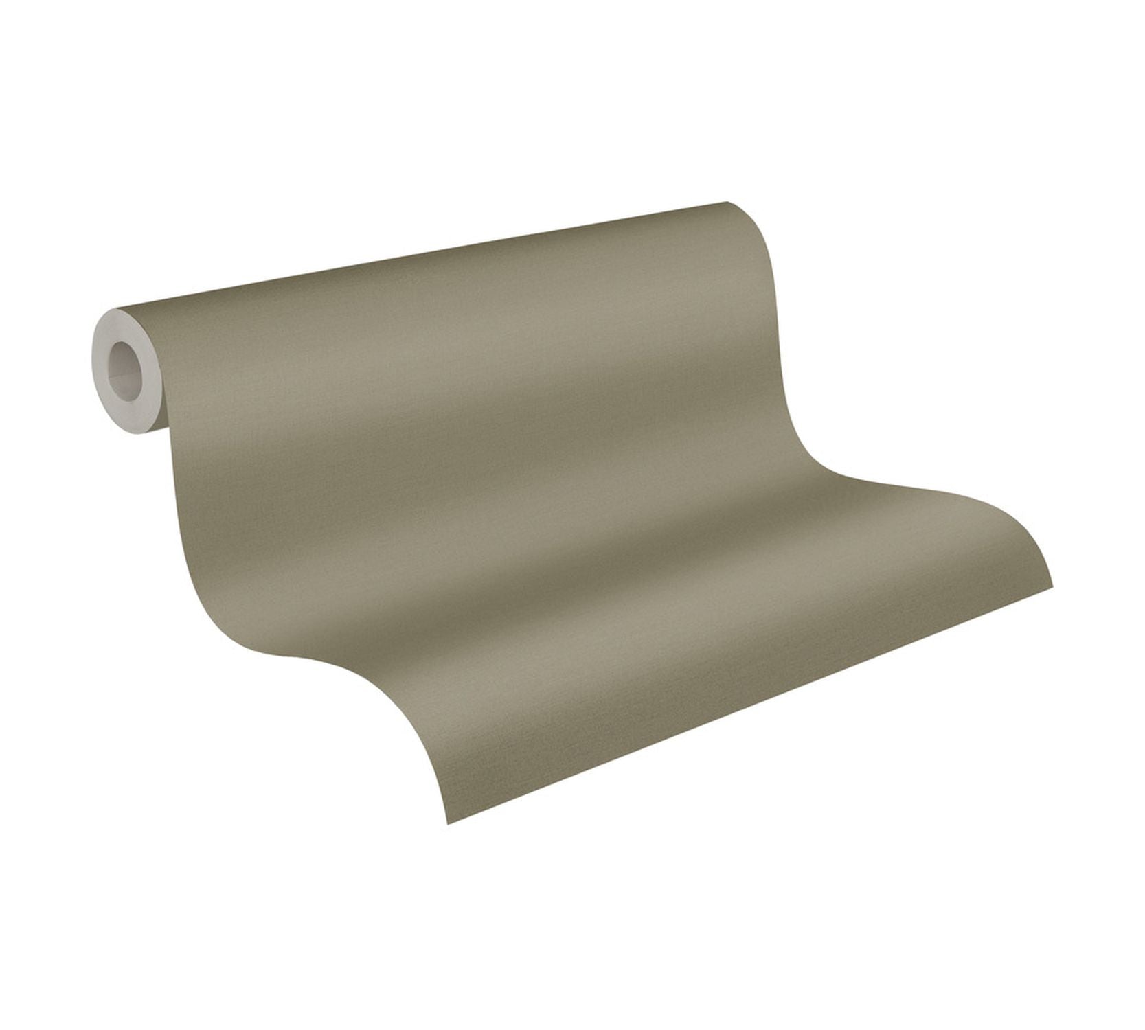 Livingwalls behang effen groen en khaki groen - 53 cm x 10.05 m - AS-390975