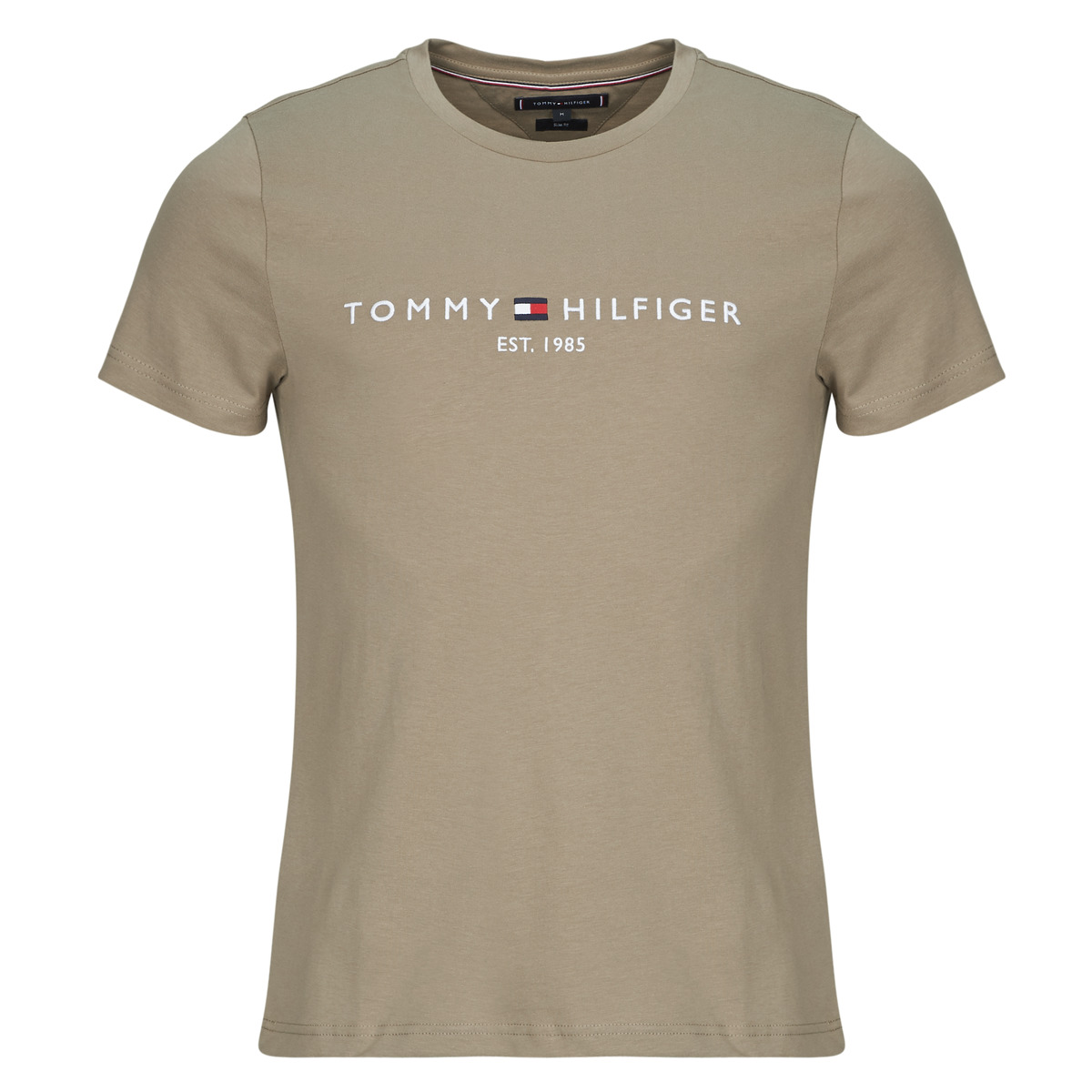 Tommy Hilfiger - TOMMY LOGO TEE - Beige