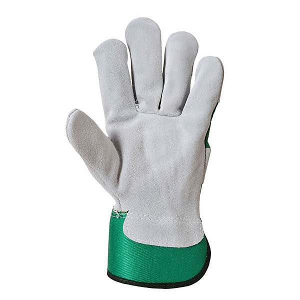 Gants de travail en cuir bovin Portwest DOCKER PREMIUM Vert 12