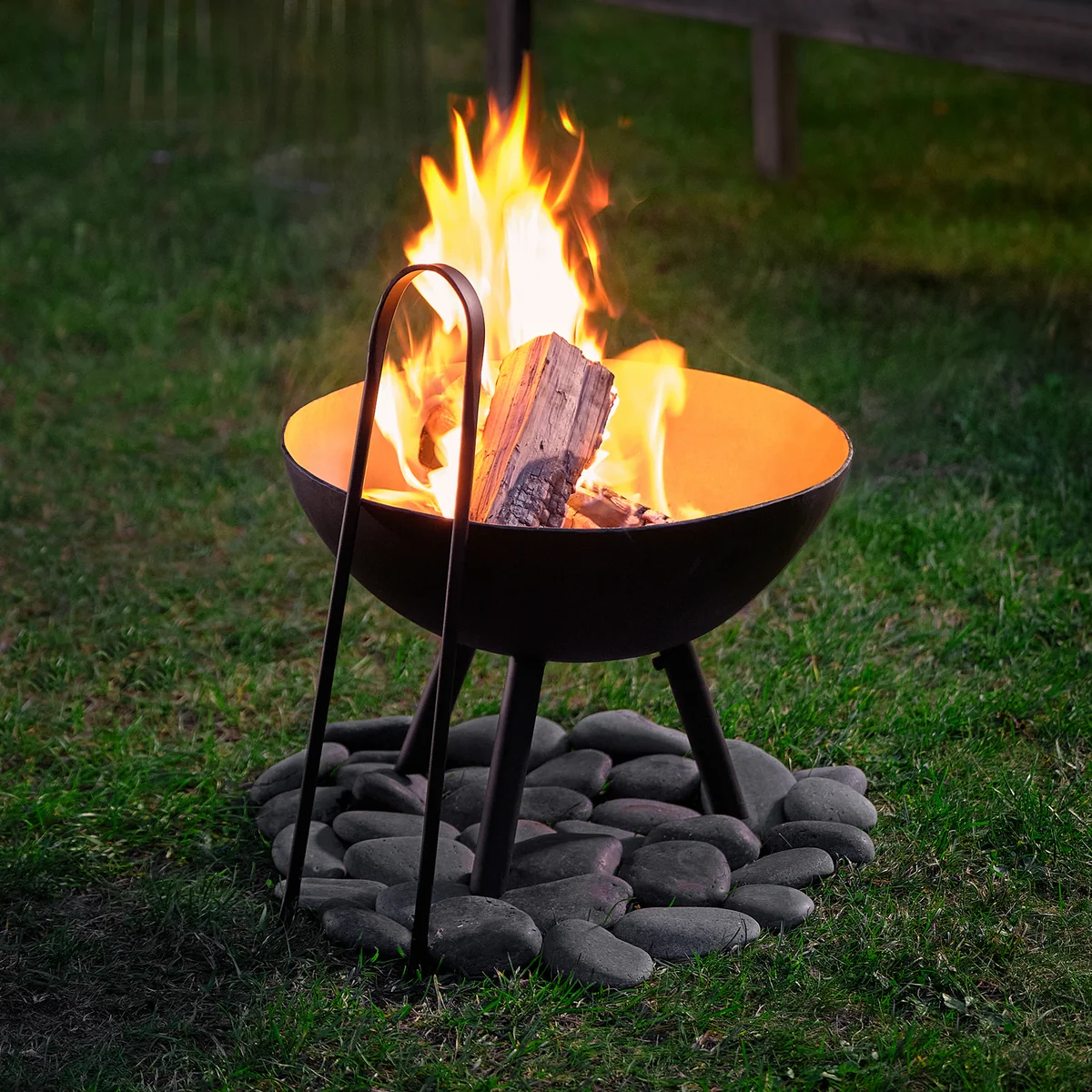 Philippi - Flames Feuerschale L, Ø 56 x H 29 cm, schwarz
