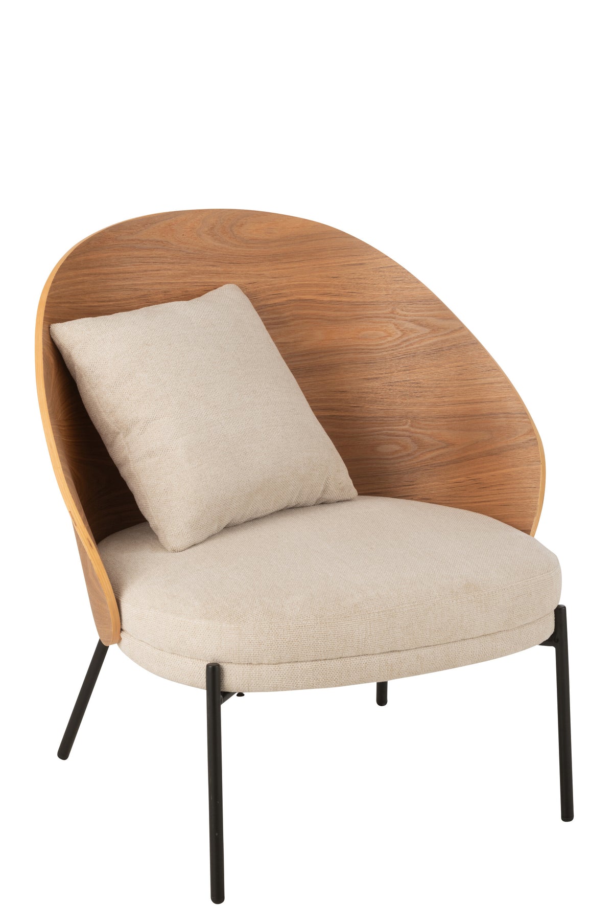 J-Line stoel Lone - multiplex/metaal - naturel/beige