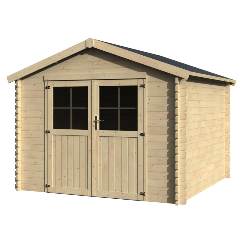 Abri de jardin en bois Valodeal V2 34 mm 3,17 x 3,02 m DÉCOR ET JARDIN