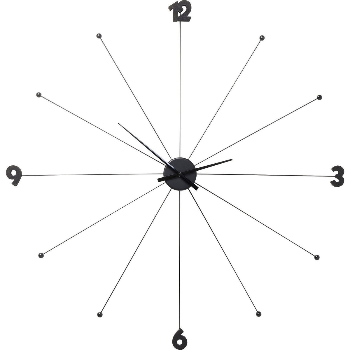 Kare Design Wandklok Umbrella zwart