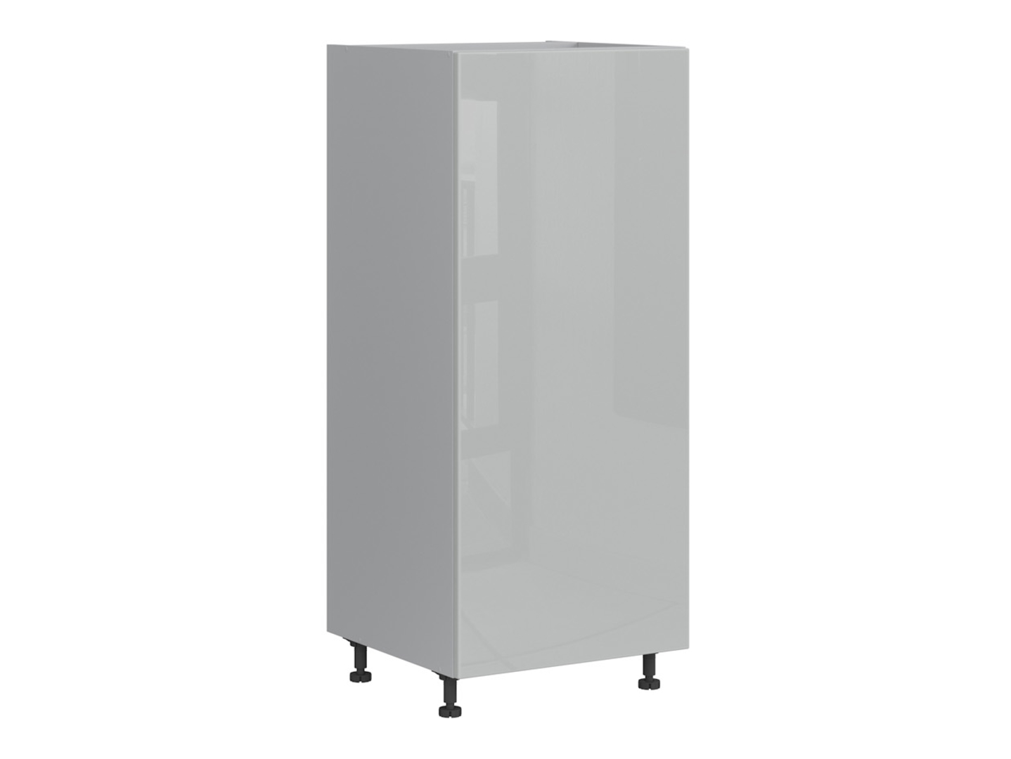 Szafka kuchenna pod zabudowę lodówki Top Line 60 cm lewa szary połysk