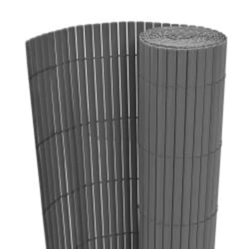 NNEVL Double-Sided Garden Fence 110x500 cm Grey